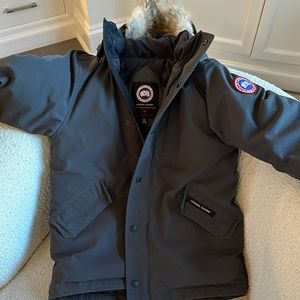 Kids Canada Goode Down Parka Medium Grey